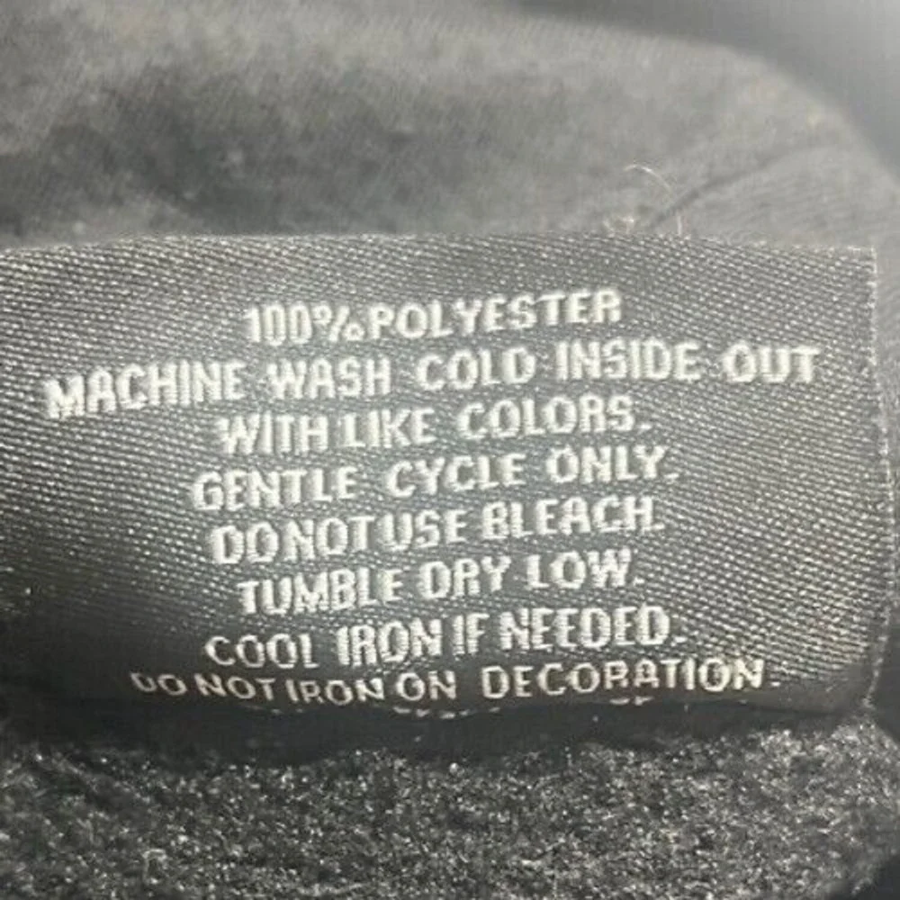 Bleecker & Mercer Black Embroidered Graphic‎ Boss Hoodie Sweatshirt Men's 3XL